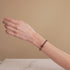 Merlot | Silver | Firefly Glass Cross Bracelet